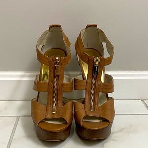 MICHAEL Michael Kors Front Zip Platform Heels